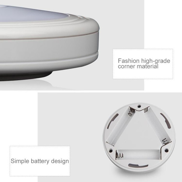0.3W White Light Round Shape LED PIR Sensor Light , 6 LEDs 30 LM SMD-3528 for Cabinets