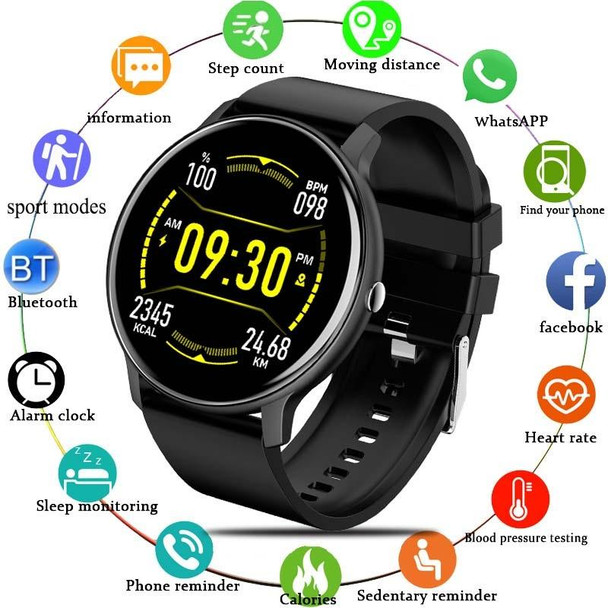 BW0223 Heart Rate/Blood Oxygen/Blood Pressure Monitoring Bluetooth Smart Calling Watch, Color: Silicone Pink