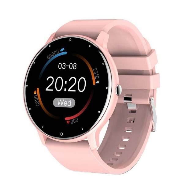 BW0223 Heart Rate/Blood Oxygen/Blood Pressure Monitoring Bluetooth Smart Calling Watch, Color: Silicone Pink