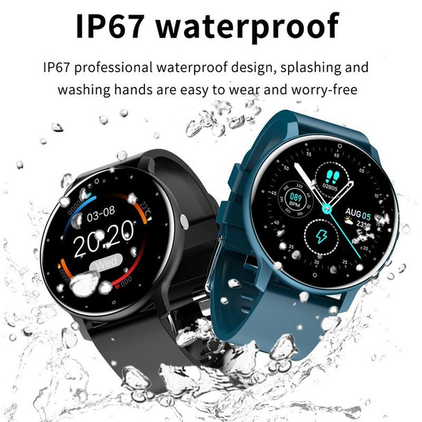 BW0223 Heart Rate/Blood Oxygen/Blood Pressure Monitoring Bluetooth Smart Calling Watch, Color: Silicone Black