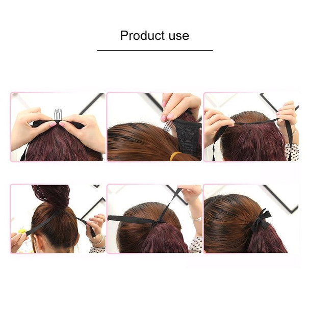 Natural Long Straight Hair Ponytail Bandage-style Wig Ponytail for WomenLength: 75cm (Marron)