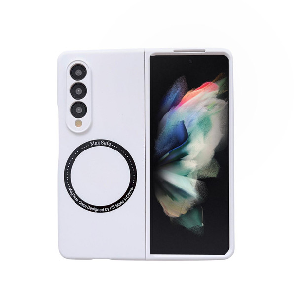 For Samsung Galaxy Z Fold3 5G Skin Feel MagSafe Magnetic Phone Case(White)