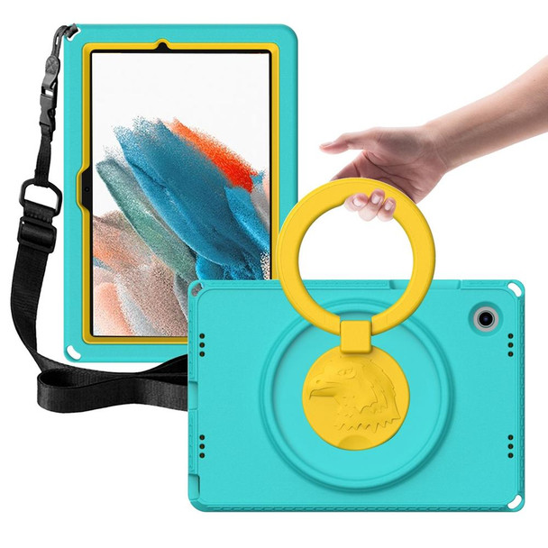 For Samsung Galaxy Tab A8 10.5 2021 EVA + PC Shockproof Tablet Case with Waterproof Frame(Glacier Green)