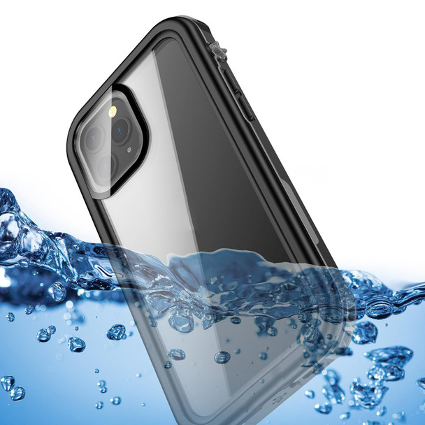 Waterproof Full Coverage PC + TPU Phone Case - iPhone 12 mini(Black)