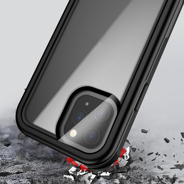Waterproof Full Coverage PC + TPU Phone Case - iPhone 12 mini(Black)