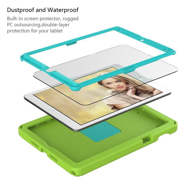 For iPad Pro 10.5 2019/2017 / 10.2 2021/2019 EVA + PC Shockproof Tablet Case with Waterproof Frame(Grass Green)