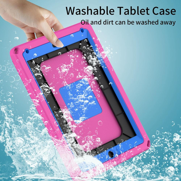 For iPad 5 / 7 / 6 / 8 / 9 EVA + PC Shockproof Tablet Case with Waterproof Frame(Rose Red)