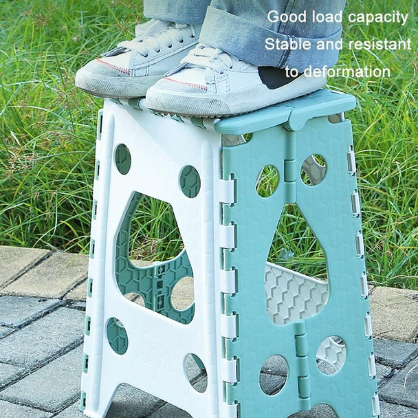 Convenient Folding Home Outdoor Thickened Portable Stool, Color: Green Small