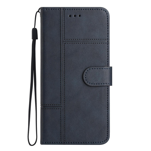 For Xiaomi 12 Pro Business Style Cowhide Texture Leather Phone Case(Blue)