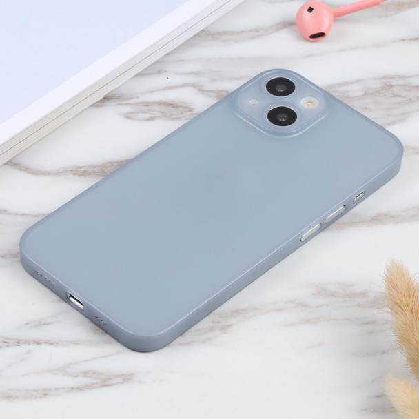 Camera Precision Hole PP Protective Case - iPhone 13 (Gray Blue)