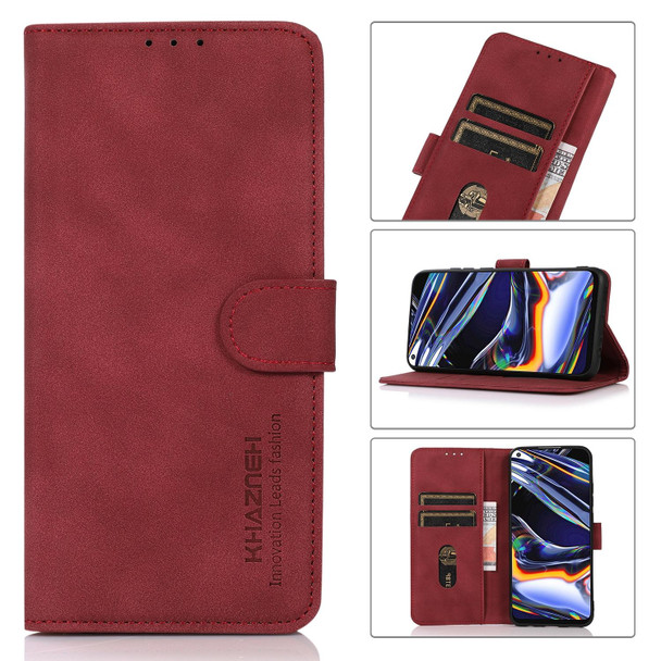 For OPPO A1 Pro 5G KHAZNEH Matte Texture Leatherette Phone Case(Red)