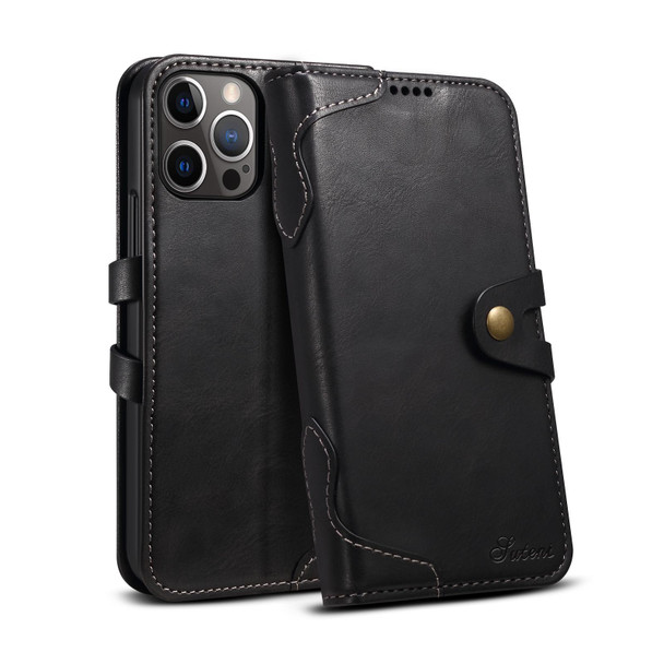 Calf Texture Buckle Horizontal Flip Leatherette Case with Holder & Card Slots & Wallet - iPhone 13 mini(Black)