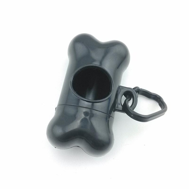 Dog Poop Dispenser Dog Poop Bag Bone Dispenser Case Pet Waste Bags(Black)