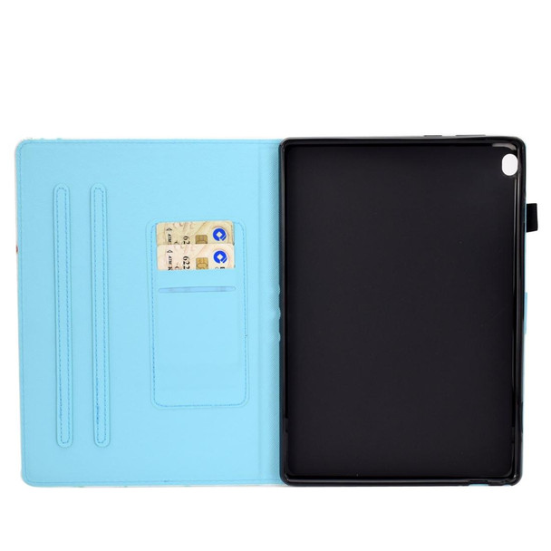For Lenovo Tab M10 HD TB-X505F Colored Drawing Stitching Horizontal Flip Leatherette Case, with Holder & Card Slots & Sleep / Wake-up Function(Colorful Tree)