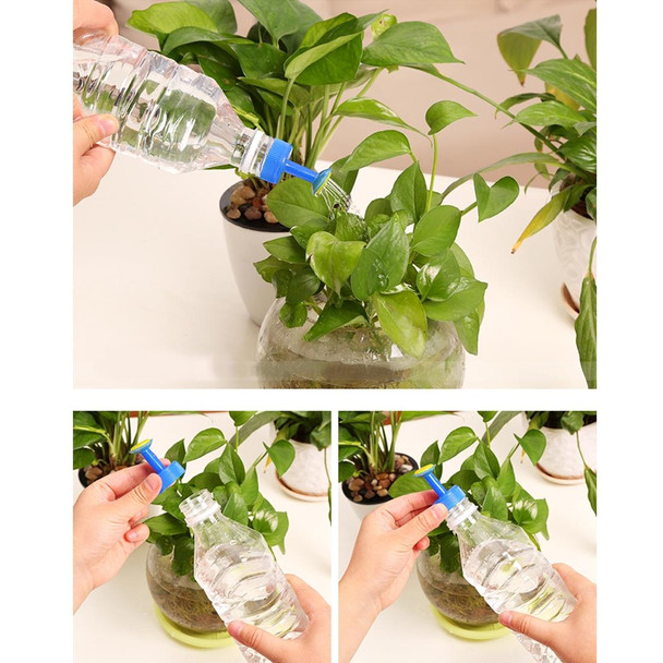 2 PCS Portable Small Plastic Watering Sprinkler Kettle Mouth Bottle Cap Plant Watering Sprinkler Portable Household Potted Plant Waterer Gardening Tools Watering Sprinkler Mouth, Random Color Delivery