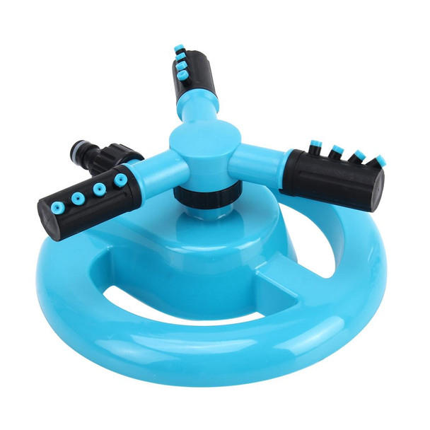 Garden Automatic Rotating Nozzle 360 Degree Rotary Automatic Sprinkler Garden Lawn Watering Nozzle,Applicable for 3/4 inch Water Pipes(Blue)