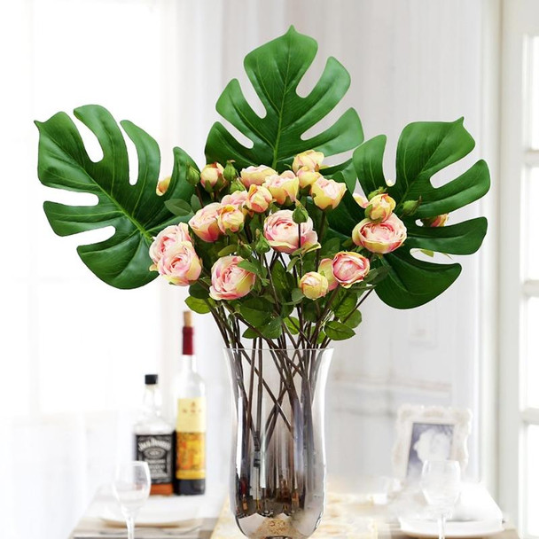 Home Handcrafts Green Artificial Tropical Plant Leaf Fake Palm Leaves Monstera Decoration