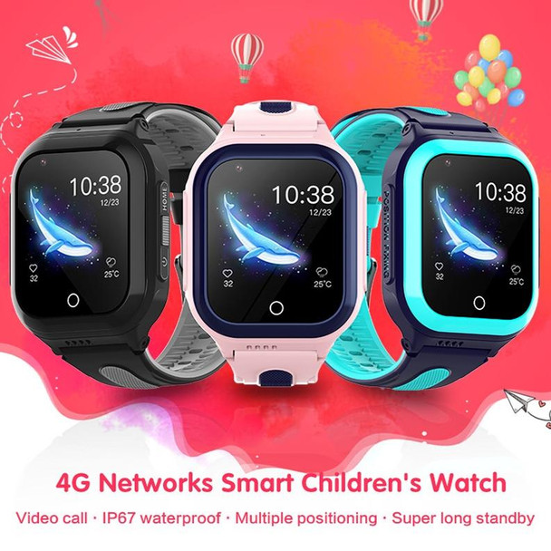 DF70 1.4 Inch 4G GPS + WIFI + LBS Positioning Children Calling Watch With SOS Function, Color: Black