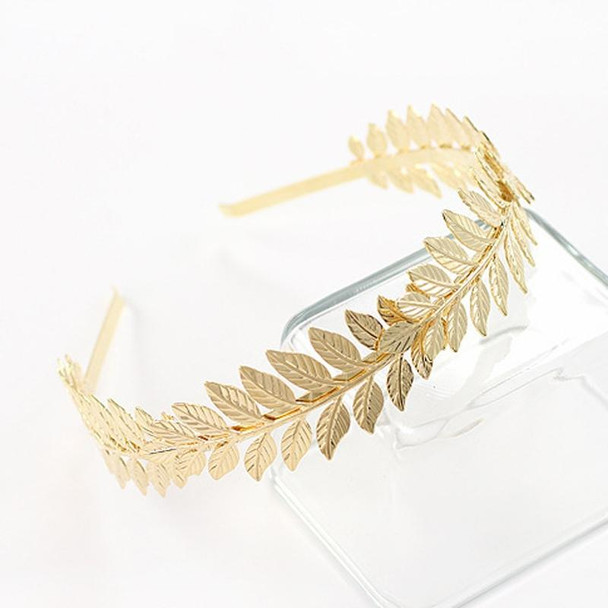 2pcs Tree Leaves Hair Band Headband Bridal Headdress Hair Accessories(Gold)