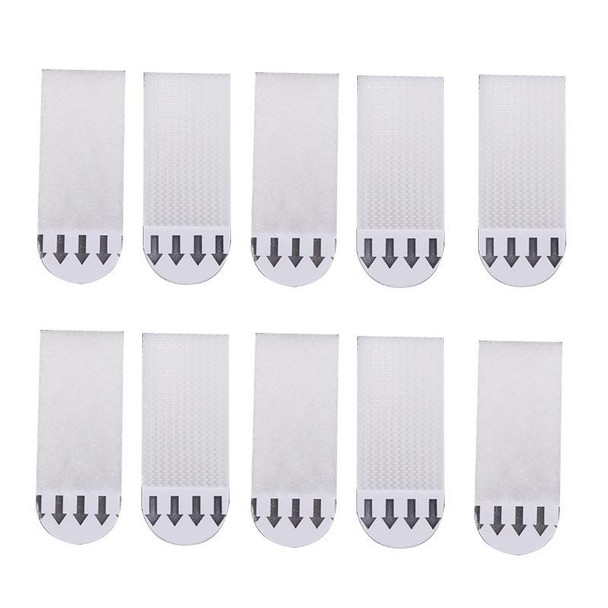 10pcs Picture Hanging Strips Hook and Loop Tape Picture Hanger 4.5x1.7cm