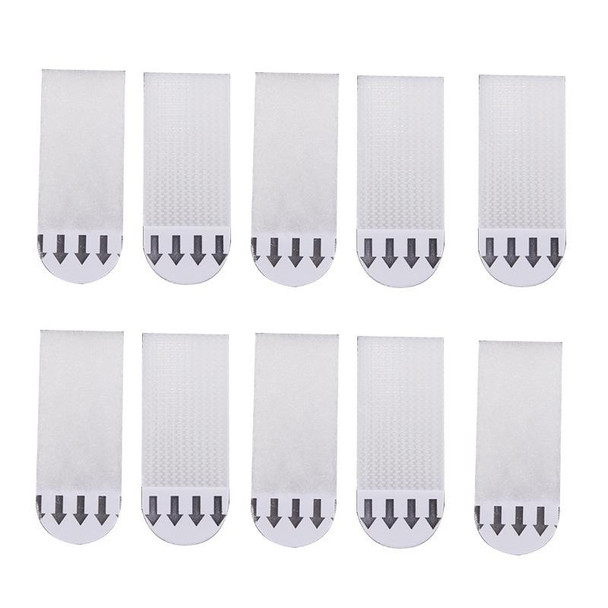 10pcs Picture Hanging Strips Hook and Loop Tape Picture Hanger 9.5x2cm