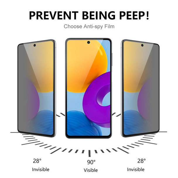 2pcs For Samsung Galaxy A53 5G ENKAY 28 Degree Anti-peeping Tempered Glass Full Screen Film