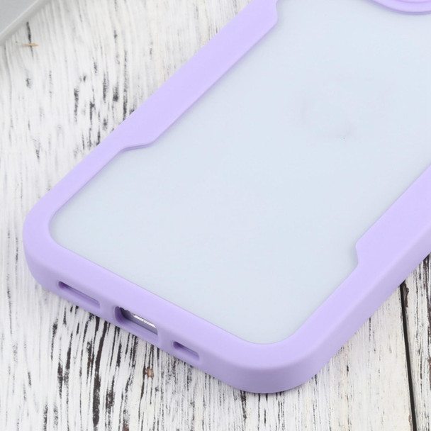 Acrylic + TPU 360 Degrees Full Coverage Shockproof Protective Case - iPhone 12(Purple)