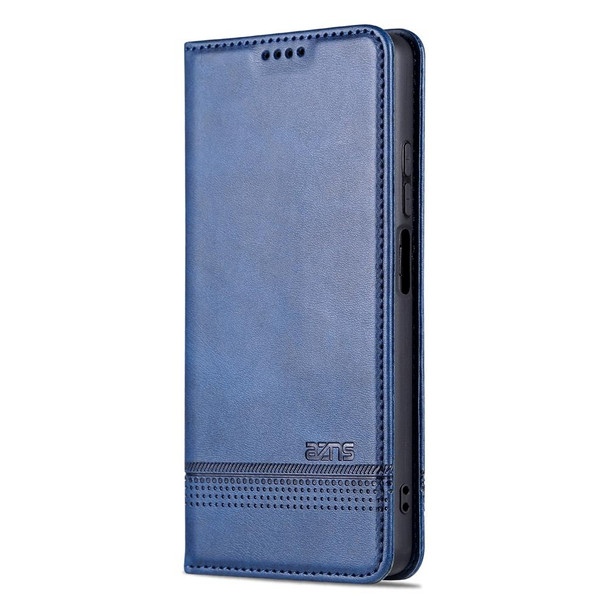 For Xiaomi Redmi Note 12 Pro 5G China / Note 12 Pro 5G+ China AZNS Magnetic Calf Texture Flip Leather Phone Case(Dark Blue)