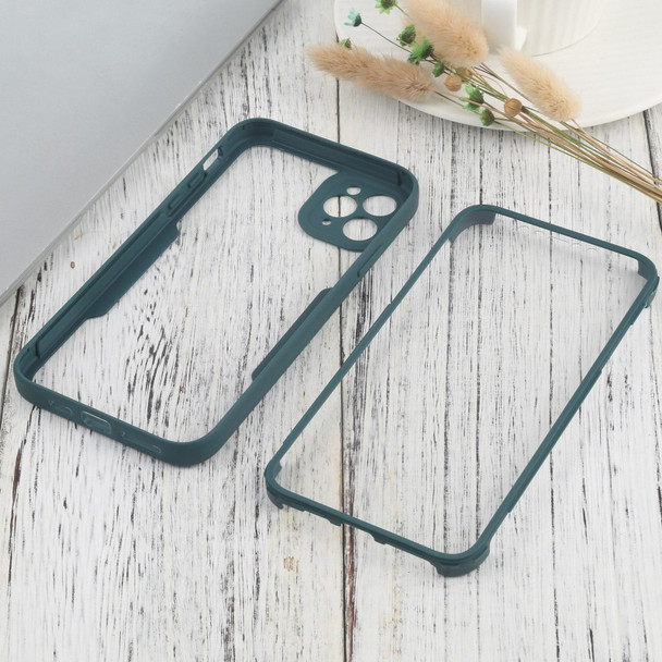 Acrylic + TPU 360 Degrees Full Coverage Shockproof Protective Case - iPhone 11 Pro(Green)