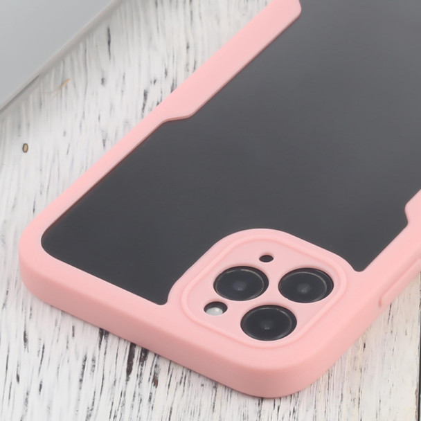 Acrylic + TPU 360 Degrees Full Coverage Shockproof Protective Case - iPhone 11 Pro(Pink)