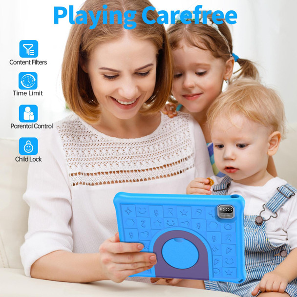 Pritom B10K Kids Tablet PC, 10.1 inch, 3GB+64GB, Android 12 Allwinner A133 Quad Core CPU, Support 2.4G WiFi / BT 4.0, Global Version with Google Play (Blue)