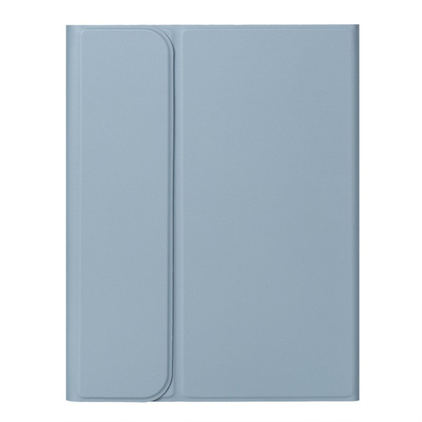 For iPad 10th Gen 10.9 2022 SA-10DS Backlight Bluetooth Keyboard Leatherette Tablet Case with Pen Slot(Light Blue)
