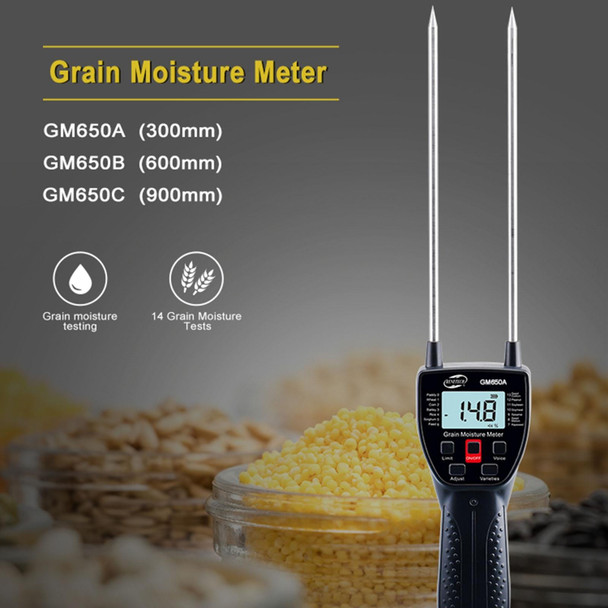 BENETECH GM650A Grain Moisture Meter, Battery Not Included