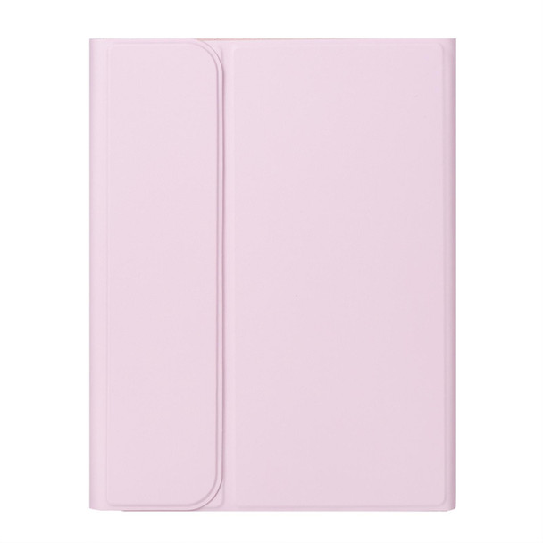 For iPad 10th Gen 10.9 2022 SA-10DS Backlight Bluetooth Keyboard Leatherette Tablet Case with Pen Slot(Pink)