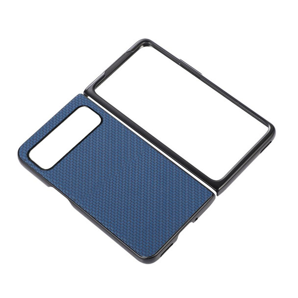 For Google Pixel Fold Carbon Fiber Texture Shockproof Phone Case(Blue)