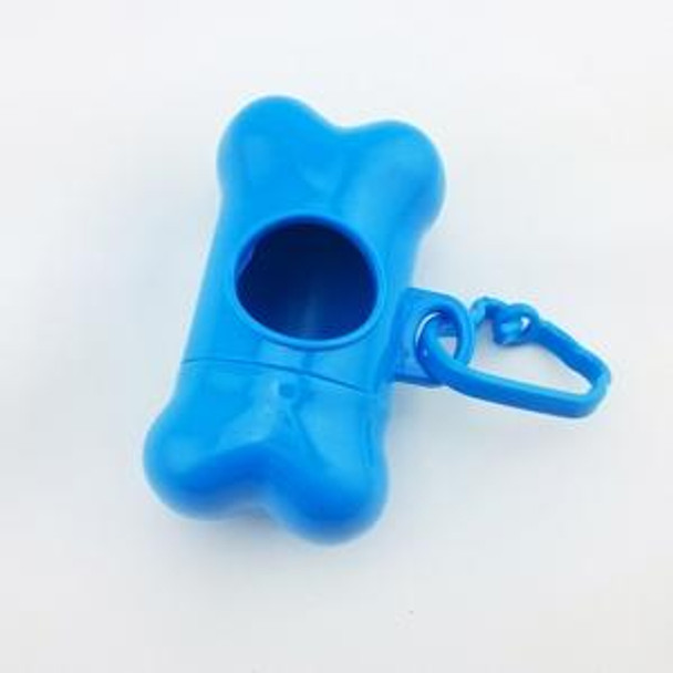 Dog Poop Dispenser Dog Poop Bag Bone Dispenser Case Pet Waste Bags(Blue)