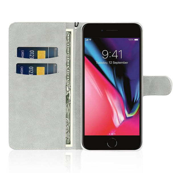 iPhone 6s / 6 Glitter Powder Horizontal Flip Leather Case with Card Slots & Holder & Lanyard(Silver)