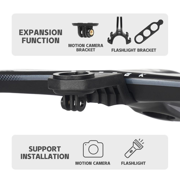 TOSEEK TR5500 Integrated Bending Handlebar Carbon Fiber Bike Grips, Size: 40x10cm