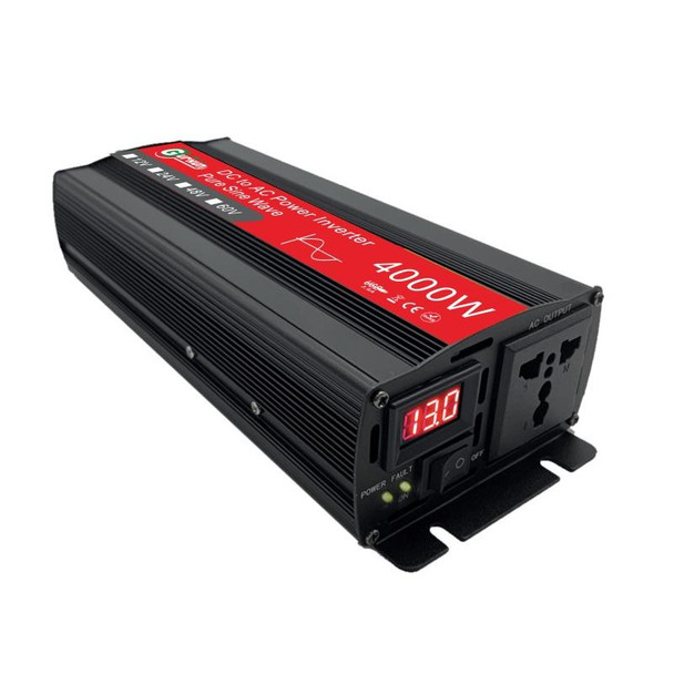 Gurxun 4000W Home Car Power Converter Sine Wave Inverter, Specification: 60V To 220V