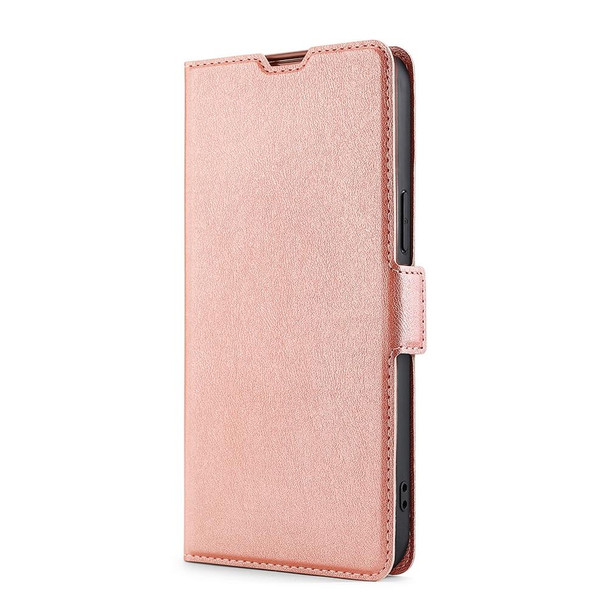 For Honor 80 Pro Ultra-thin Voltage Side Buckle Horizontal Flip Leatherette Phone Case(Rose Gold)