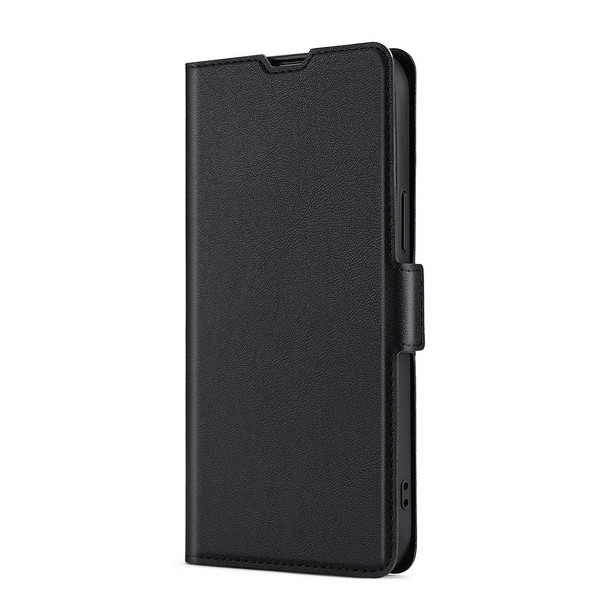 For Honor 80 Pro Ultra-thin Voltage Side Buckle Horizontal Flip Leatherette Phone Case(Black)