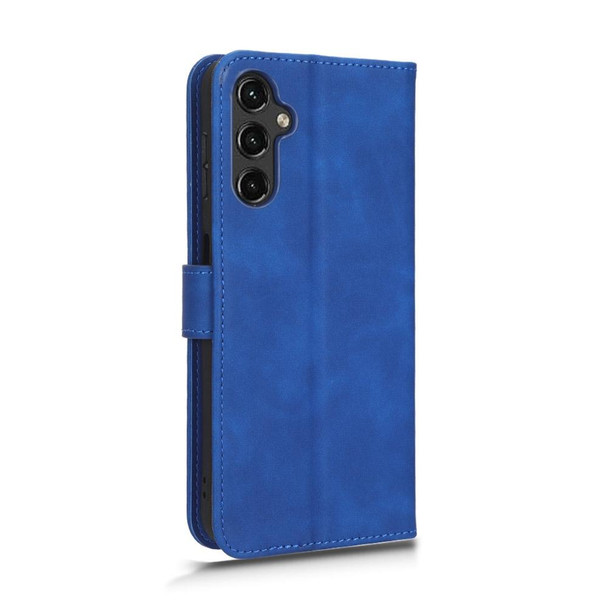 For  Samsung Galaxy A14 5G Skin Feel Magnetic Flip Leatherette Phone Case(Blue)