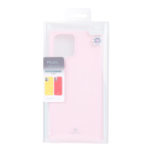 For Samsung Galaxy S23 Ultra 5G GOOSPERY PEARL JELLY Shockproof TPU Phone Case(Pink)