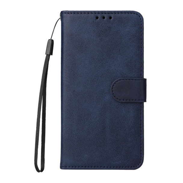 For Realme 10 4G Global Classic Calf Texture Flip Leatherette Phone Case(Blue)