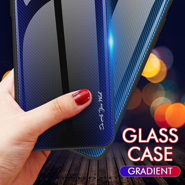 For Xiaomi 13 Pro Texture Gradient Glass TPU Phone Case(Blue)