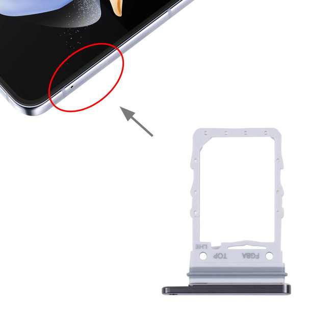 For Samsung Galaxy Z Flip4 SM-F721B Original SIM Card Tray (Black)