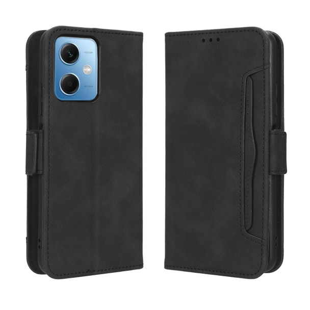 For Xiaomi Redmi Note 12 China Skin Feel Calf Texture Card Slots Leather Phone Case(Black)