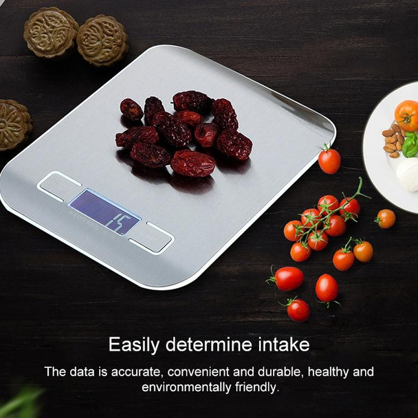 BOH-2012 Digital Multi-function Stainless Steel Food Kitchen Scale with LCD Display, Specification: 10kg/1g(Rose Gold)