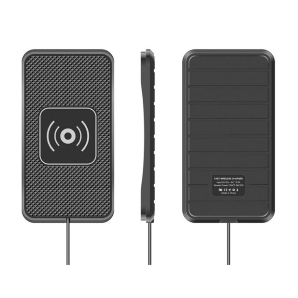 C3 15W Car QI Wireless Charger Launch Pad Anti-slip Mat(Type-C Interface)