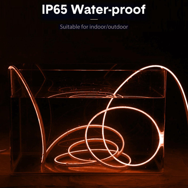 CJ-1206 12V 6A 5m IP65 Waterproof Silicone Neon LED Strip Light(Orange)